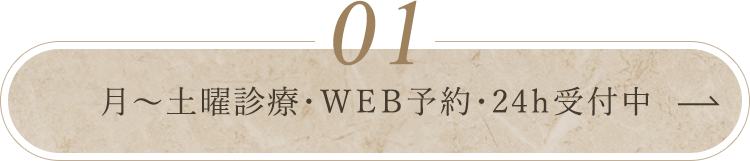 月～土曜診療・ＷＥＢ予約・24ｈ受付中