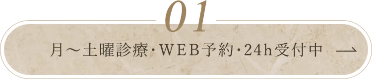 月～土曜診療・ＷＥＢ予約・24ｈ受付中